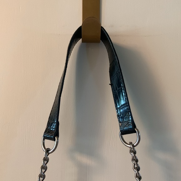 Zara Croc Embossed Shoulder Bag - Picture 3 of 14